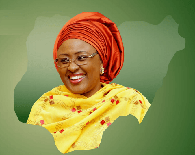 Wife of the President and First Lady of Nigeria, Mrs. Aisha Buhari took to her twitter to tell Nigerians that her daughter who just returned from the UK is in self-isolation.
