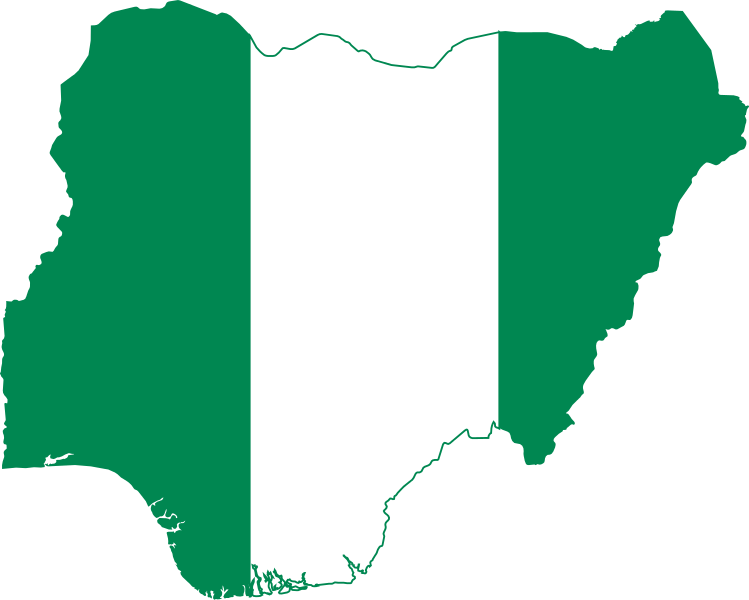 Flag-map of Nigeria / Photo credit: Wikimedia