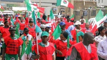 NLC members during a protest/photo credit:Sun newsonline.com