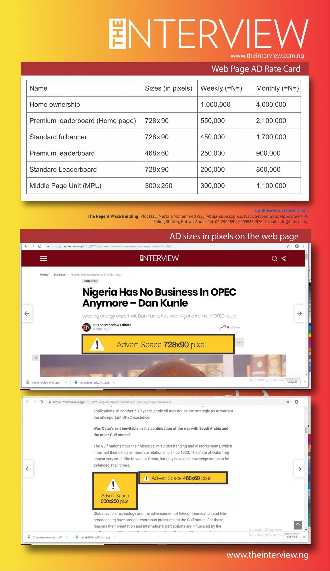 Advertise with The Interview Magazine