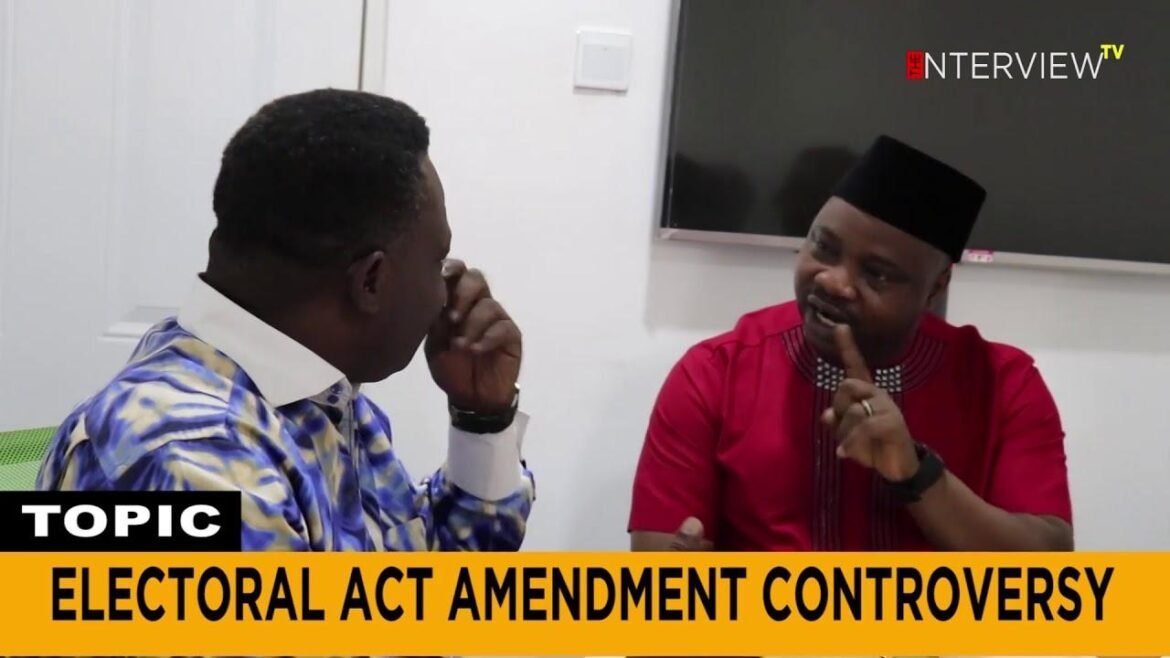 On The 2018 Electoral Act Amendment Controversy