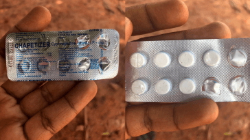 Photo images of the drug, Chaptetizer cyproheptadine, which was given to the victim before raping her.