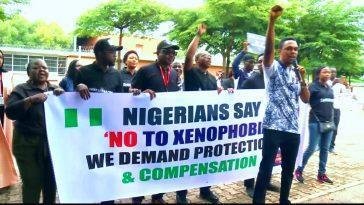 Nigerians protesting Xenophobic attacks of Nigerians living in South Africa / Photo credit: aljazeera.com