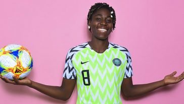 Super Falcons captain, Asisat Oshoala photo credit: fifa.com