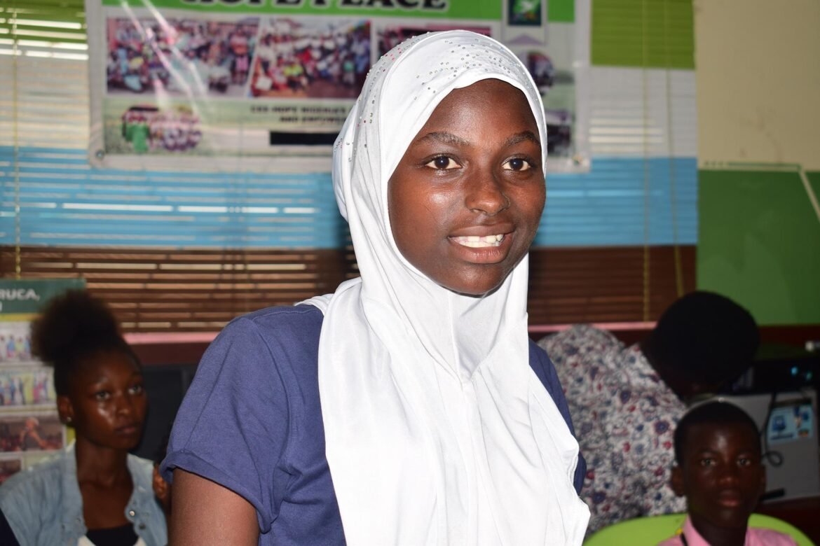 15-year-old Aisha Saleh who lives in a Lagos slum with her old grandmother missed her fully sponsored trip to Geneva because of the bias of Nigerian Immigration Service officials / Photo credit CEE-Hope