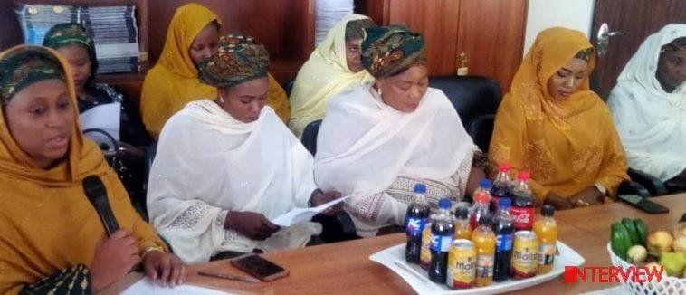 Wife of the Speaker, Hauwa Aminu Iya Abbas, speaking during the visit to that Adamawa State House of Assembly.