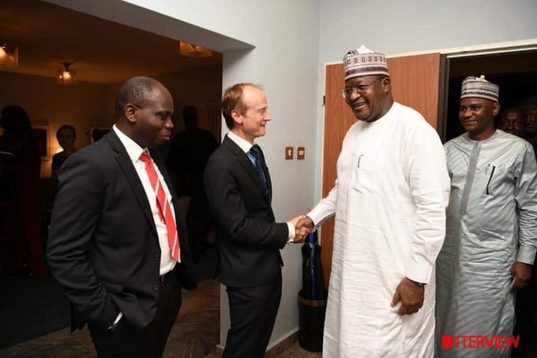 L-R: Peter Ogundele, Director, Ericsson; Carl-Michael Grans, Swedish Ambassador to Nigeria; Prof. Umar Danbatta, Executive Vice Chairman (EVC), Nigerian Communications Commission (NCC) and Usman Malah, Chief of Staff to the EVC of NCC at the dinner / Photo credit: NCC