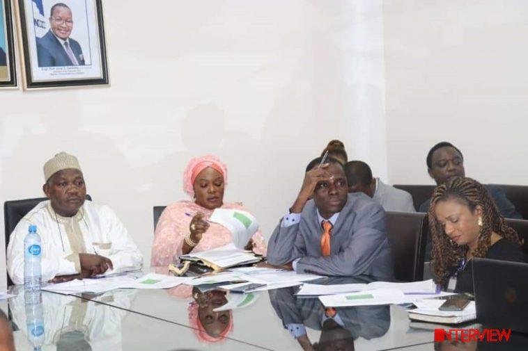 L-R: Aliyu Ibrahim, Head, Consumer Protection and Advocacy, Consumer Affairs Bureau, NCC; Aisha Isa-Olatinwo, Assistant Director, Central Bank of Nigeria (CBN); Tony Ikemefuna, Assistant Director, Technical Standards and Network Integrity, NCC and Ifeoma Ifezulike, Principal Manager, CP&A, CAB, NCC during the Committee's meeting / Photo credit: NCC