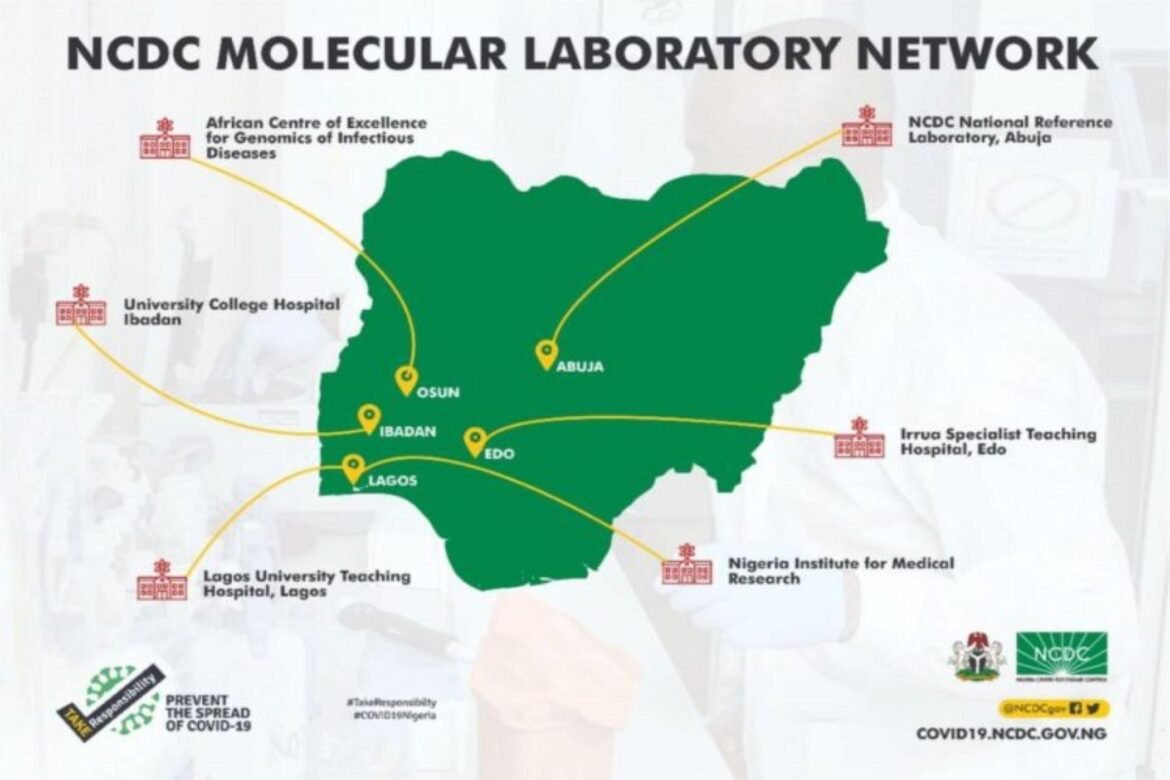 The NCDC testing centres in Nigeria / Photo credit: tvcnews