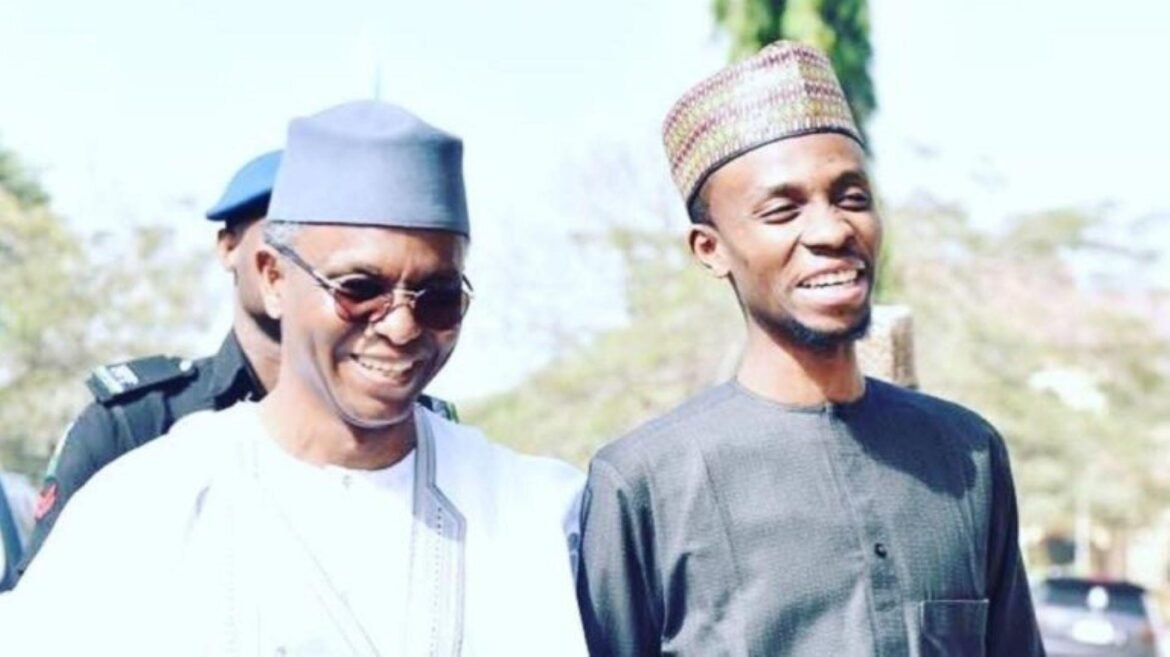 R-L Bello el-Rufai, with his father and Kaduna State Governor, Nasir el-Rufai / Photo credit: Bello El-rufai Twitter handle.