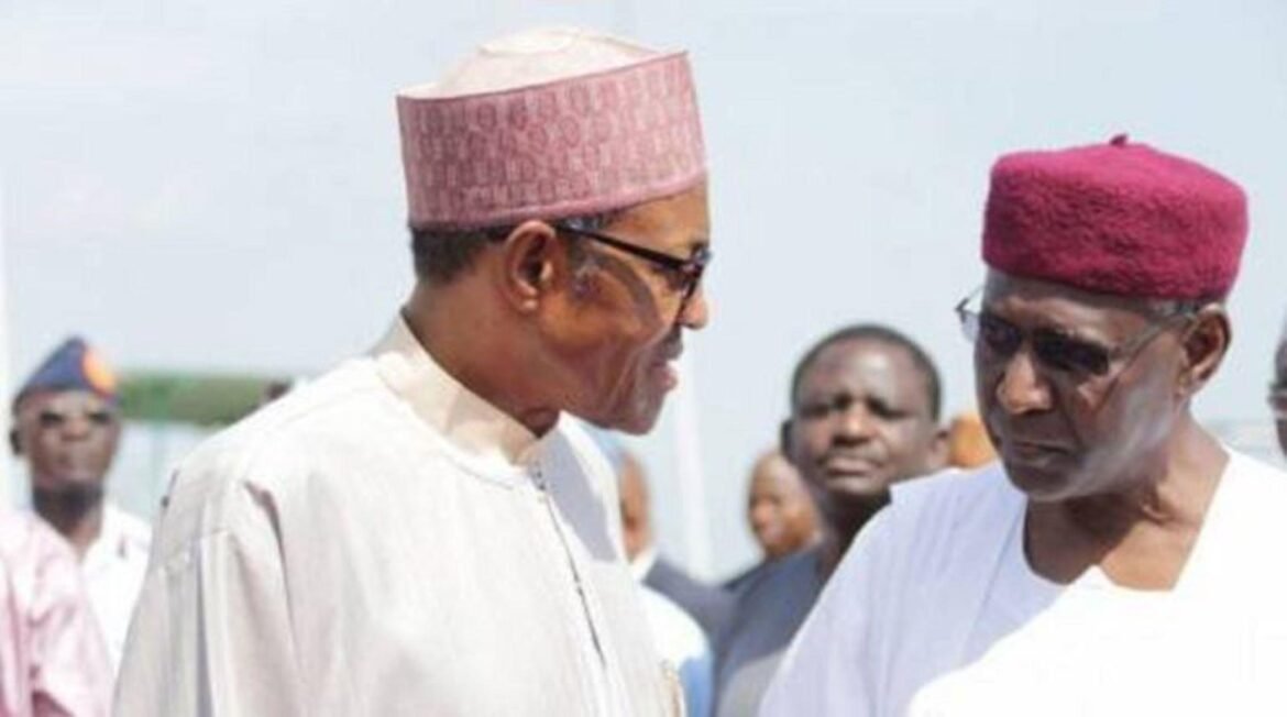 President Muhammadu Buhari and his late chief of staff, Mallam Abba Kyari / Photo credit:: vanguardngr.com