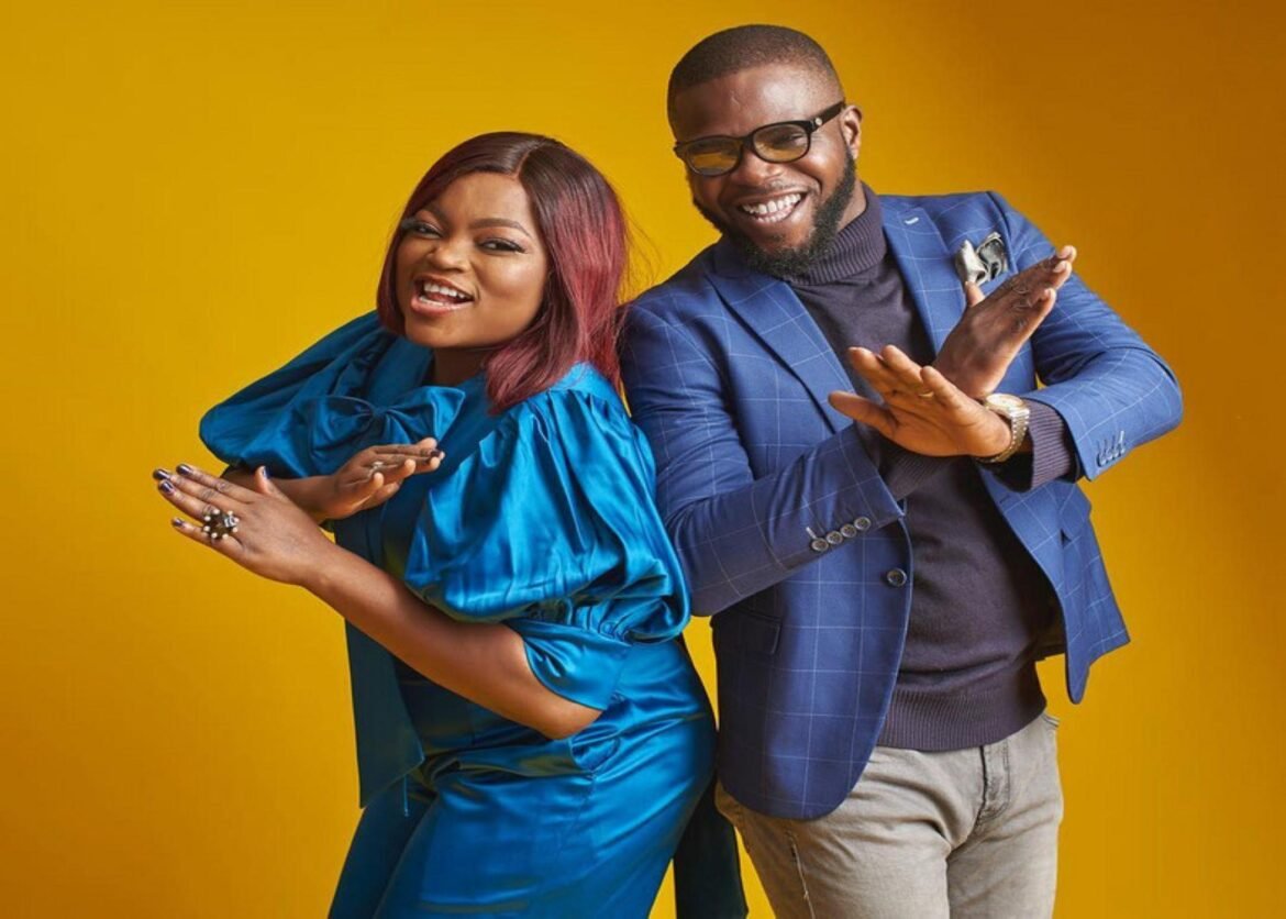 Nollywood actress, Funke Akindele-Bello, and her husband, Abdulrasheed Bello a.k.a JJC Skills / Photo credit: Pulse.ng