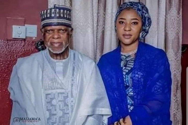 Nigeria Cistoms Service C-G, Hameed Ali and his new bride, Zainab Yahaya / Photo credit: Facebook