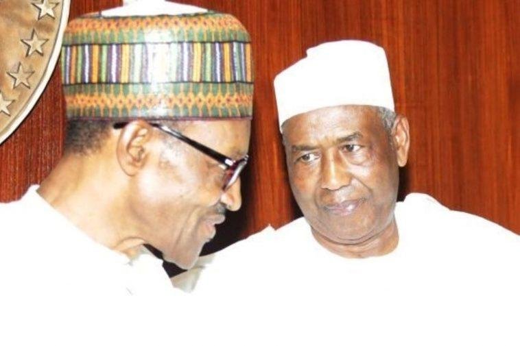 President Muhammadu Buhari and late Ismaila Funtua / Photo credit: naijanews.com