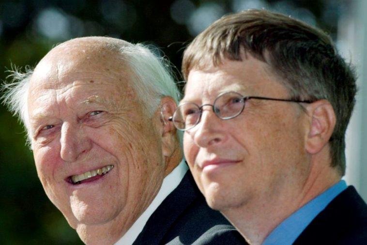 Bill Gates and His late father, Bill Gates Snr / Photo credit: nbcnebraska