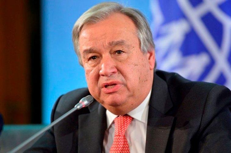 UN secretary-general, Antonio Guterres.