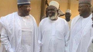 L-R: Prof. Umar Garba Danbatta, Executive Vice Chairman, NCC; Sheik Abdulwahab Abdallah, one of the leader of Sallafiya Muslims Community, Kano and Hon. Kawu Sumaila, former Senior Special Assistant to President on National Assembly Matters during the EVC's visit to the Sheikh Abdallah in Kano / Photo credit: NCC