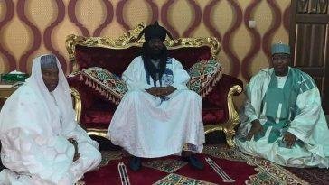 L-R: Alhaji Aminu Babba Dan'Adundi; Emir of Kano, Alhaji Aminu Ado Bayero and Executive Vice Chairman of the Nigerian Communications Commission (NCC), Prof Umar Garba Danbatta, during the EVC's courtesy visit to the Emir on Saturday, October 24, 2020 / Photo credit: NCC