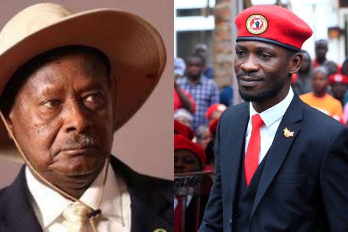 Yoweri Museveni and Bobi Wine.