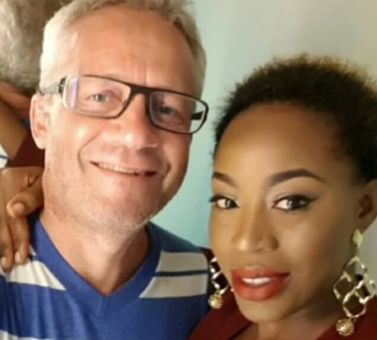 Peter Nielson and his late wife, Zainab / Photo credit: BellaNaija