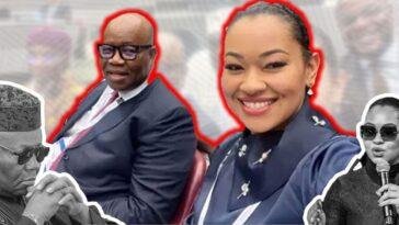 Senators Godswill Akpabio and Natasha Akpoti-Uduaghan.