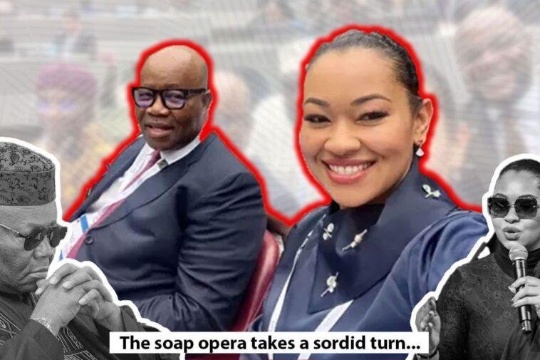 Senators Godswill Akpabio and Natasha Akpoti-Uduaghan.